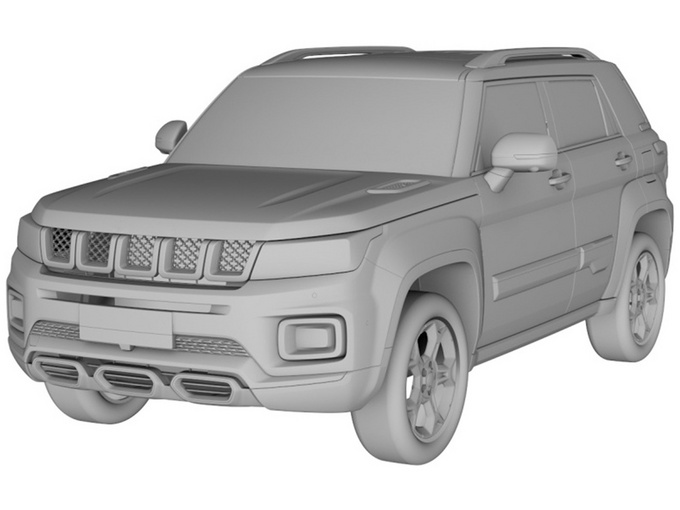 新款北京20越野车曝光更名BJ30今年内上市-图1