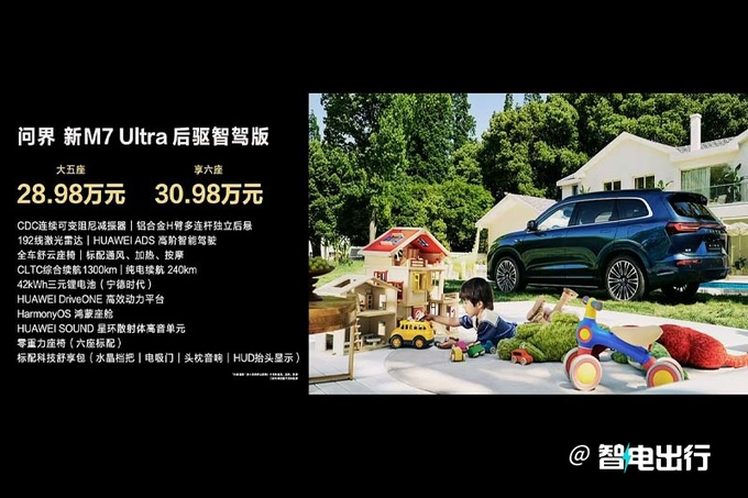 全系降价问界新M7售28.98万起 余承东亲自交车-图1