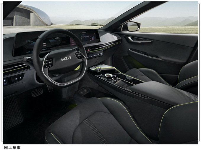 起亚全新EV6 GT官图发布悬浮式车顶/双联曲面屏-图10