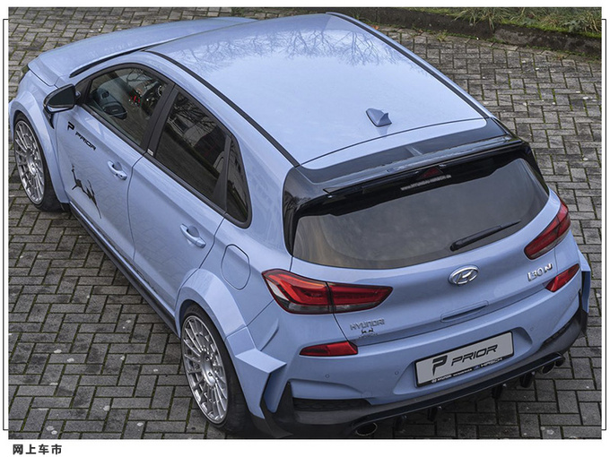 现代i30 N改装版曝光 宽体套件/还配大尺寸尾翼-图3