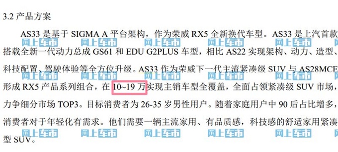 荣威RX5轿跑SUV曝光尺寸超吉利星越 上半年发布-图2