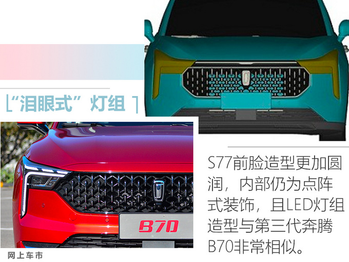奔腾S77全新高端SUV曝光 颜值超高pk哈弗H6-图6