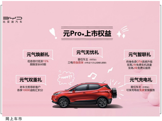 比亚迪元Pro上市外观换新/搭刀片电池 12.13万起-图1