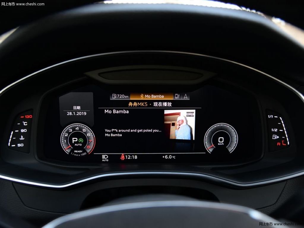 黑色奥迪a7 2019款 55 tfsi quattro动感型内饰中控图片(43/132)_网上