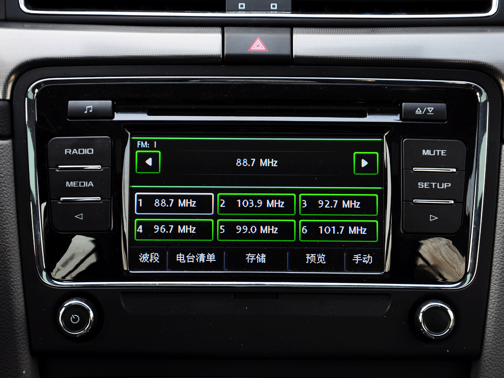 斯柯达  1.4T DSG 中控台中央特写