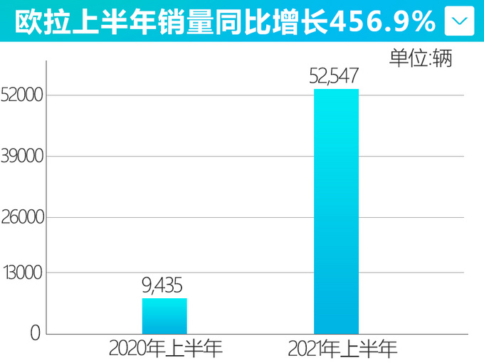 欧拉上半年销量超5万辆-增456.9 黑猫热销涨284-图4