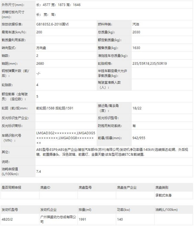 传祺GS4轿跑实拍曝光 搭2.0T发动机大溜背设计-图4