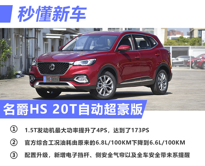 配宝马同款电子挡杆 实拍名爵HS 20T自动超豪版-图2
