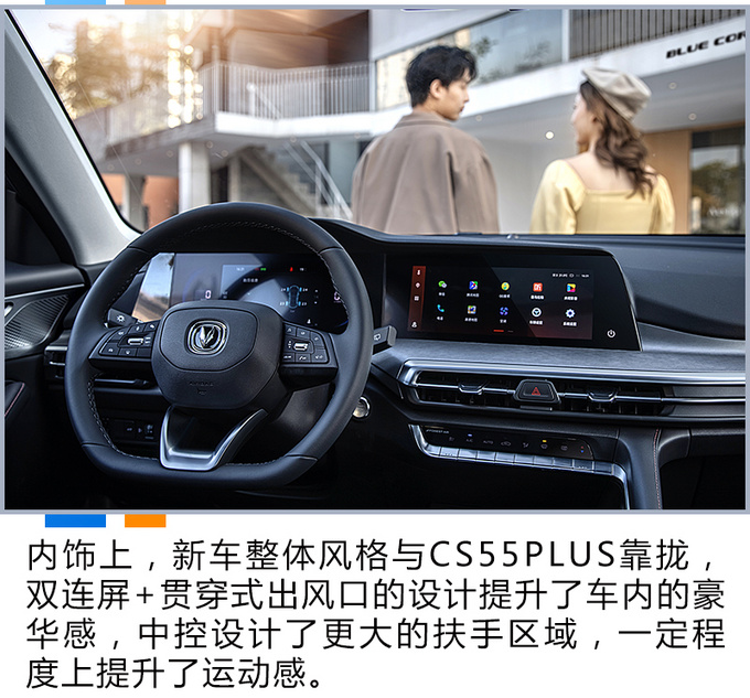外观霸气 配双连屏 长安新款CS35PLUS该怎么选-图8
