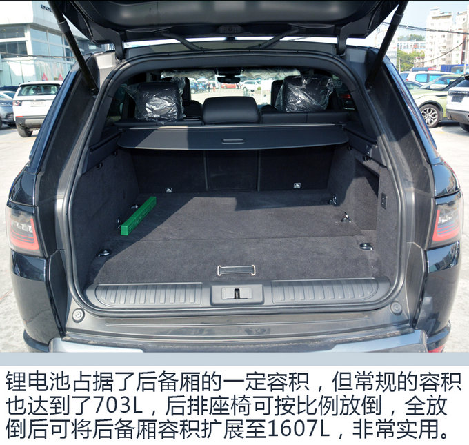 家族新能源标兵 实拍路虎揽运p400e插混suv-图1