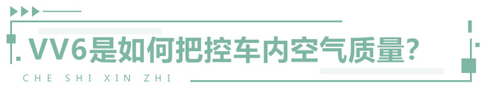 必须关注的车内空气健康看VV6如何做台健康车-图7