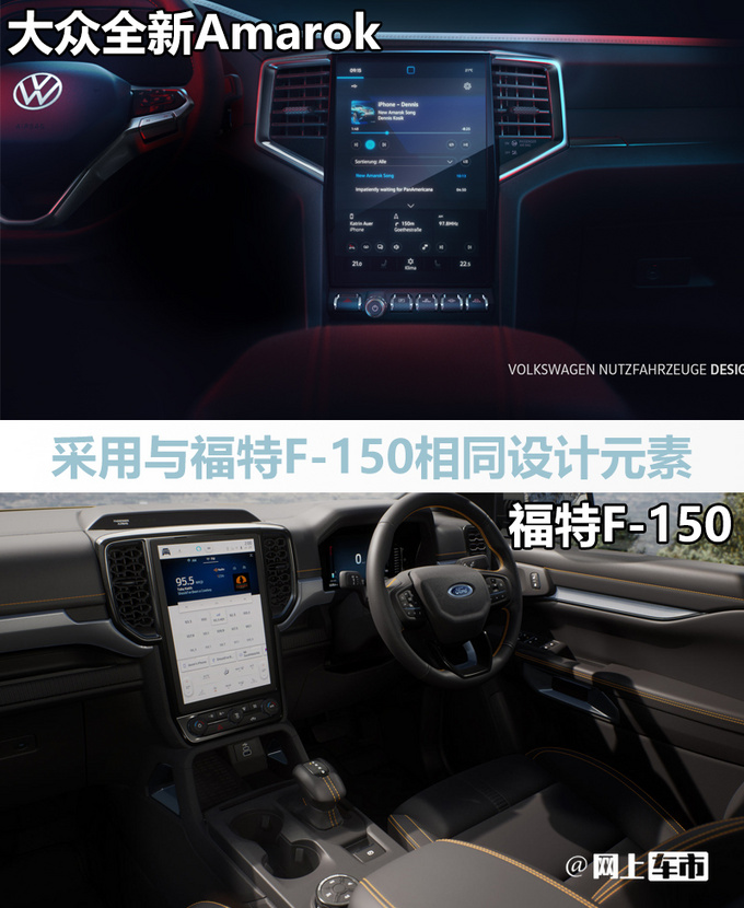 大众全新皮卡内饰曝光造型和猛禽一样/三季度亮相-图9