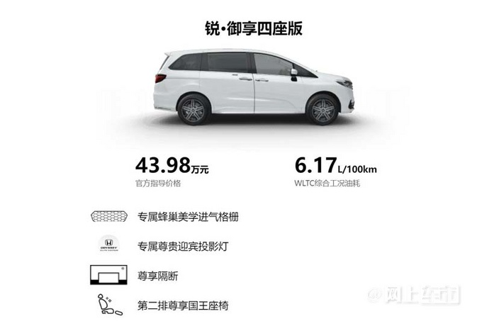 加11.1万买四座版本田新奥德赛售43.98万元-图3