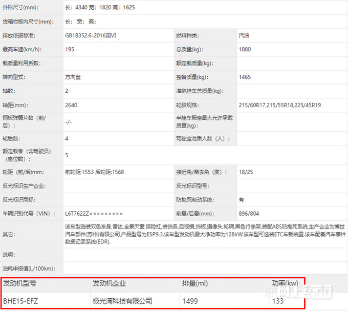 新款领克06实拍曝光换四缸1.5T发动机 动力更强-图6