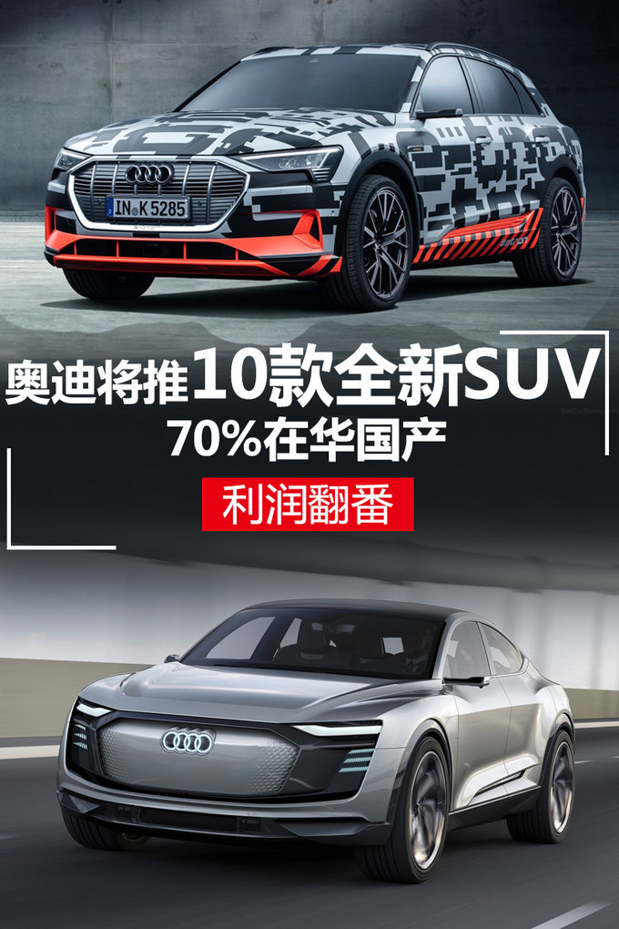奥迪将推出10款全新SUV 70%在华国产/利润翻番-图1