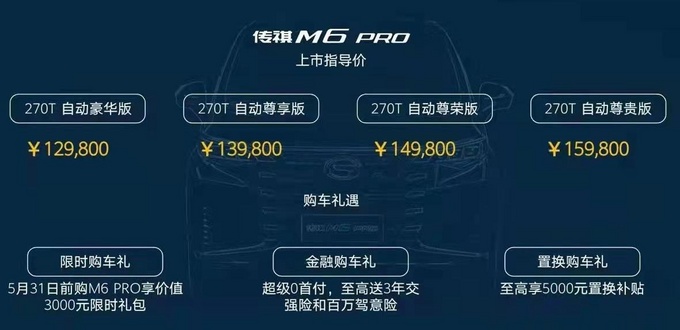 广汽传祺M6 PRO正式上市造型更霸气 12.98万起售-图1