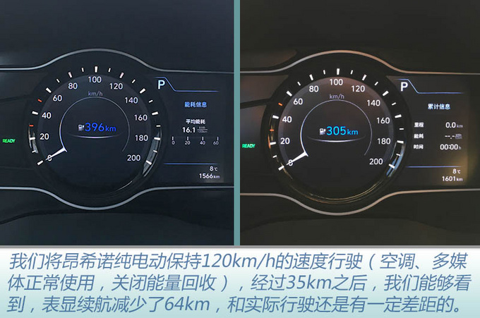 跑高速居然没影响500km续航试驾昂希诺纯电动-图11