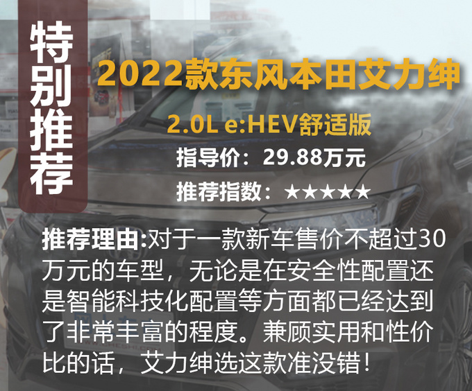 推荐舒适版 2022款本田艾力绅购车手册-图14