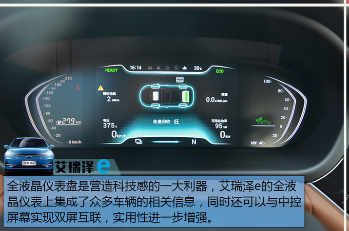 综合续航超400公里奇瑞新能源艾瑞泽e到店实拍-图2