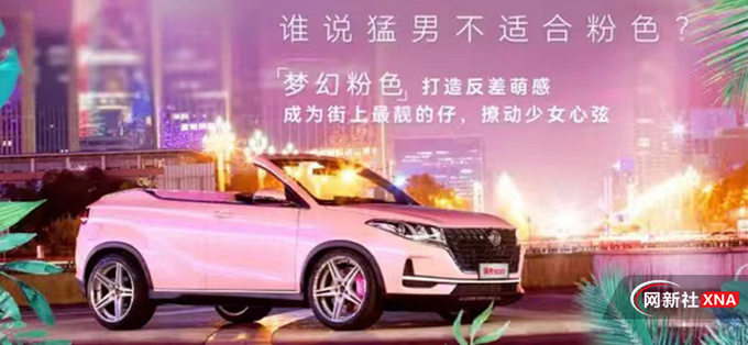 东风风光500新车型曝光双门敞篷设计 搭粉色涂装-图2