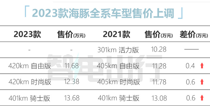 比亚迪海豚车型参数图片