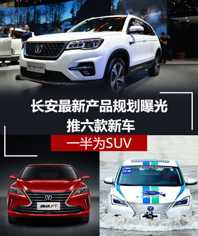 长安最新产品规划曝光 推六款新车/一半为SUV-图1