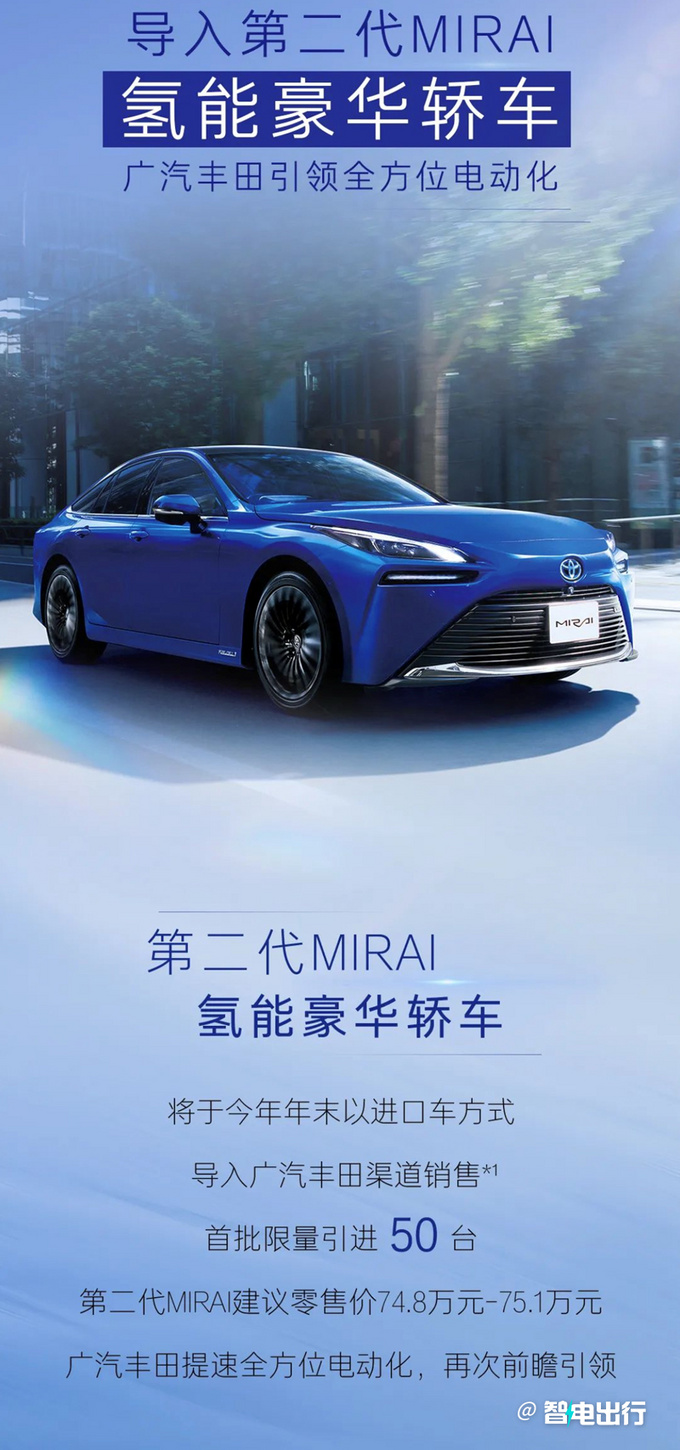 价格贵2倍丰田进口氢能轿车售74.8万起 续航850km-图4