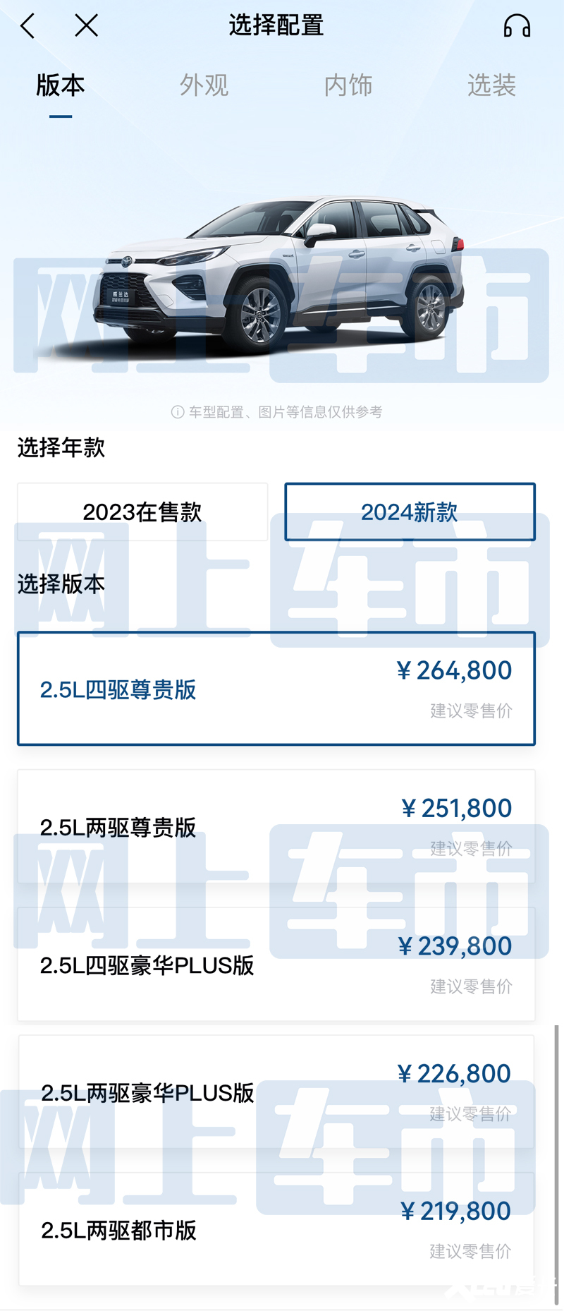 丰田2024款威兰达价格曝光主销车降价增多项标配-图6