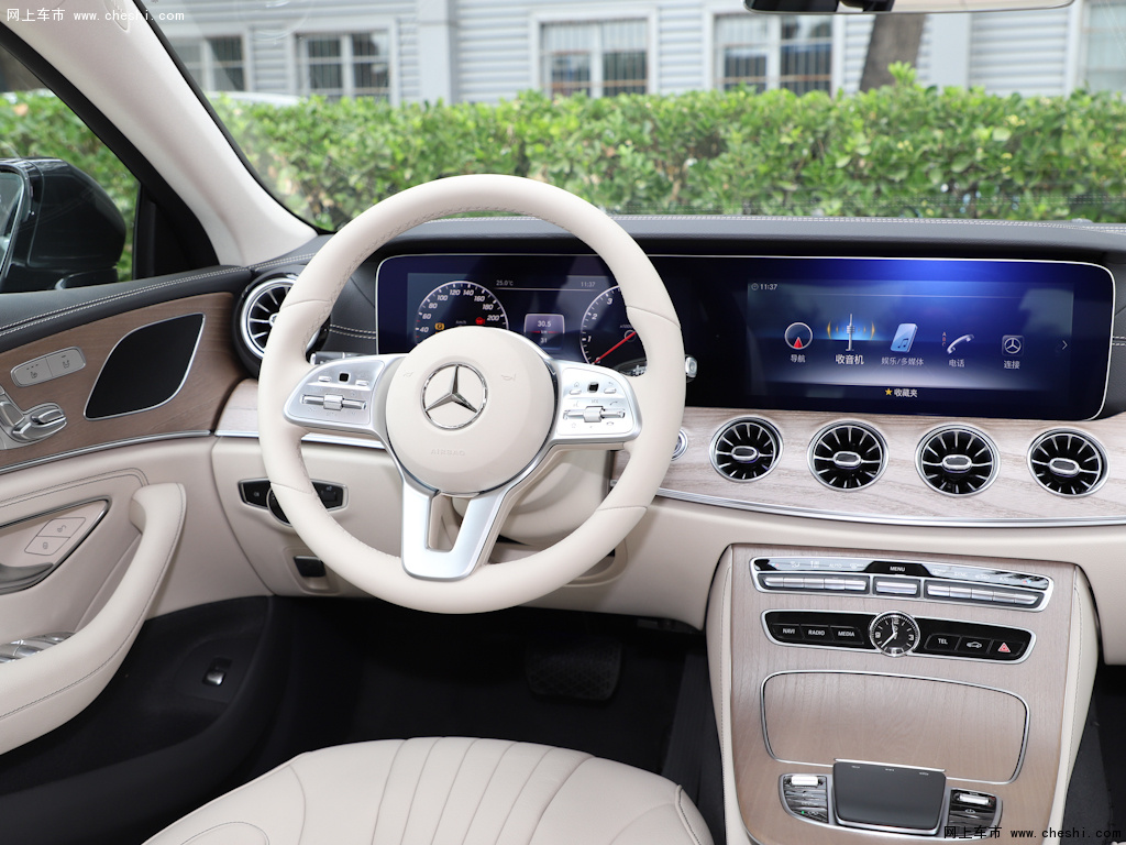 白色奔驰cls 2020款 cls 300动感型内饰中控高清图片(1/41)_网上车市