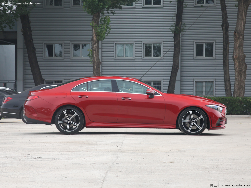 锆英石红色奔驰cls 2020款 cls 300豪华型外观整体高清图片(3/8)_网上