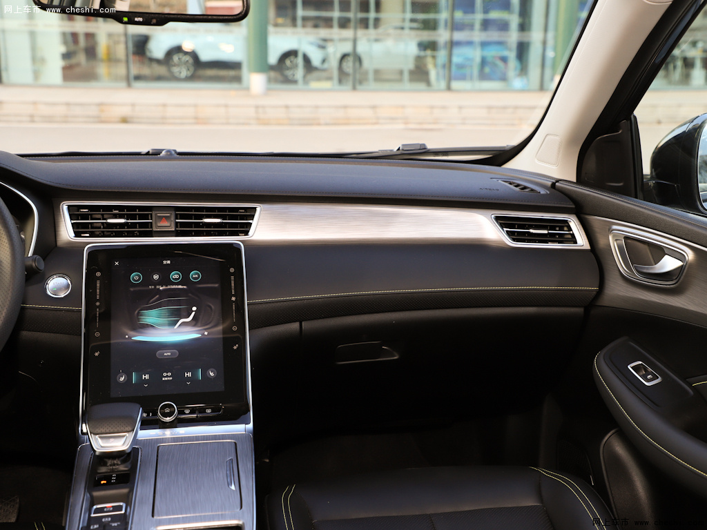 黑色荣威rx5新能源 2020款 eplus国潮荣麟旗舰版内饰中控高清图片(2